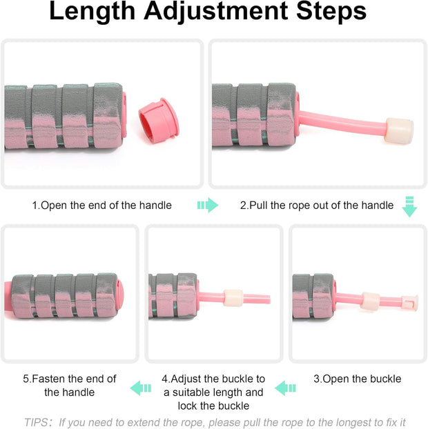 Cordless Weighted Jump Rope – Tangle-Free, Adjustable, Full-Body Burn for All Ages!
