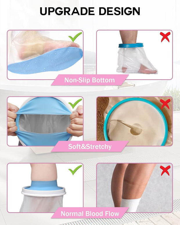 Shower Like You’re Not Injured! Ultimate Waterproof Cast Cover – No Leaks, No Slips, Just Freedom!