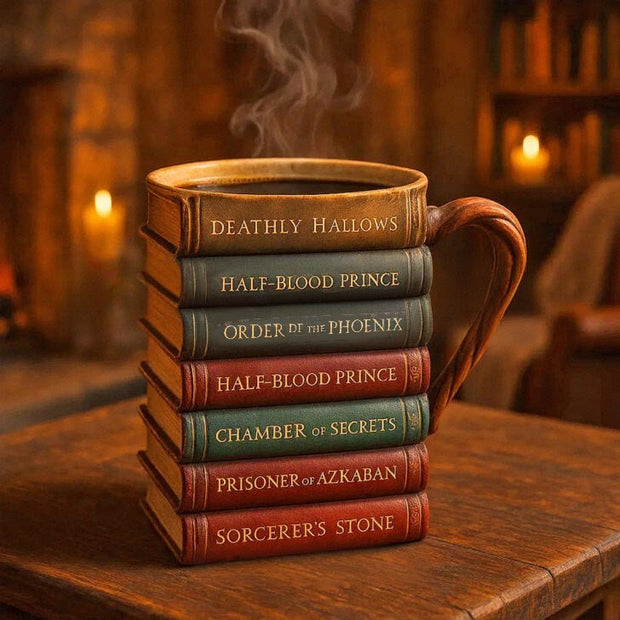 This Mug Looks Like a Book Stack — But Feels Like Pure Magic in Your Hands!