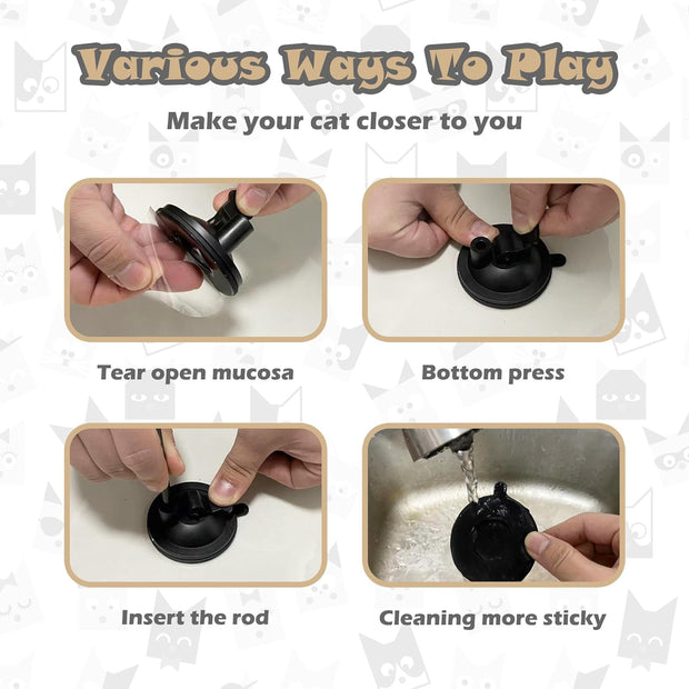 IInteractive Cat Toy 🐦 – Natural Bird Feathers, Manual & Auto Modes