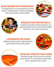 Toddler Construction Plate & Utensils Set — Fun, Safe, and Educational Mealtime Kit!