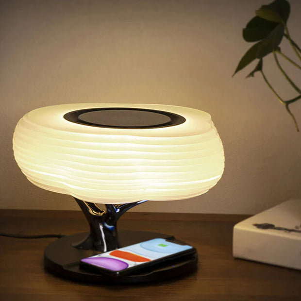 Bonsai Bluetooth Speaker Lamp with Wireless Charging Pad