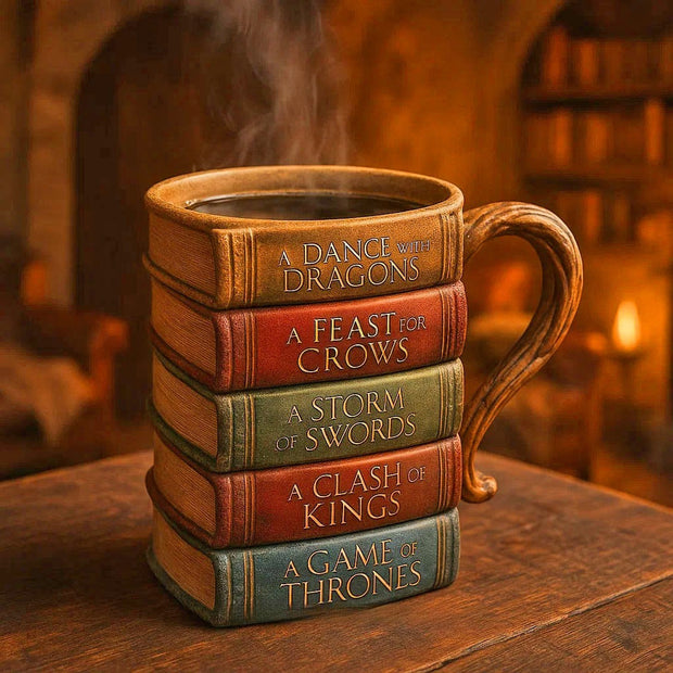This Mug Looks Like a Book Stack — But Feels Like Pure Magic in Your Hands!