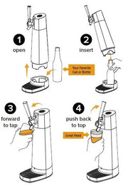 DraftPour: Transform Cans & Bottles into Nitro-Style Draft Beer!