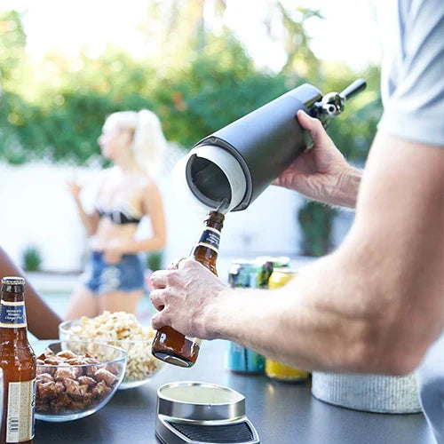 DraftPour: Transform Cans & Bottles into Nitro-Style Draft Beer!