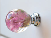 Eternal Blooms – Set of 6 Real Flower Resin Knobs to Brighten Every Corner